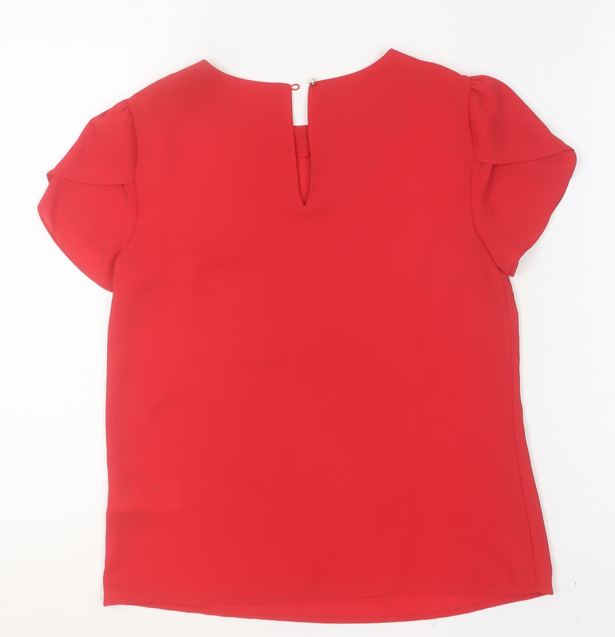 Womens UK Size 6 Oasis Red Basic Blouse