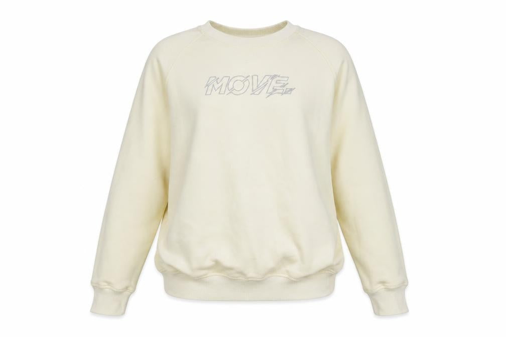Womens UK Size M MOVE Beige Pullover Sweatshirt