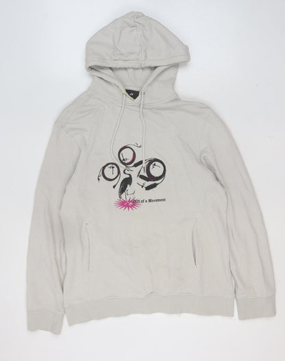 Womens UK Size 12 H&M Beige Pullover Hoodie
