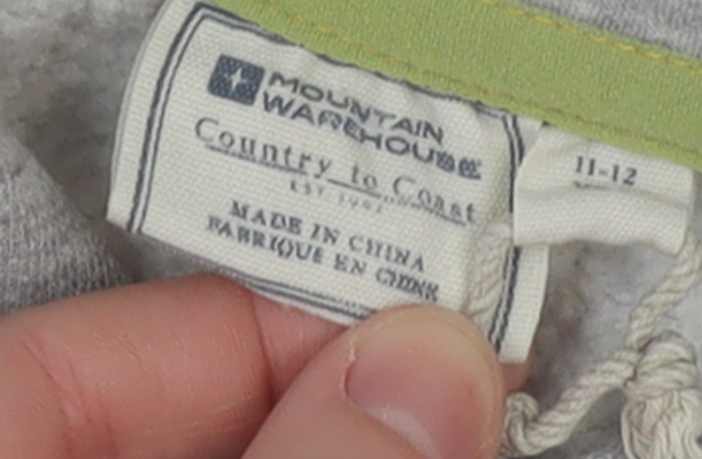 Boys UK Size 11-12 Years Mountain Warehouse Grey Pullover Hoodie