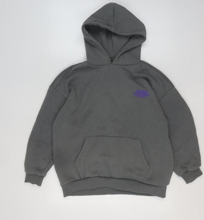 Womens UK Size S Boohoo Grey Pullover Hoodie