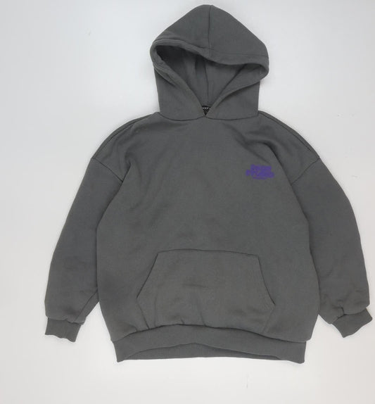 Womens UK Size S Boohoo Grey Pullover Hoodie