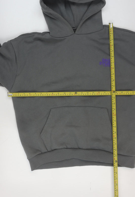 Womens UK Size S Boohoo Grey Pullover Hoodie