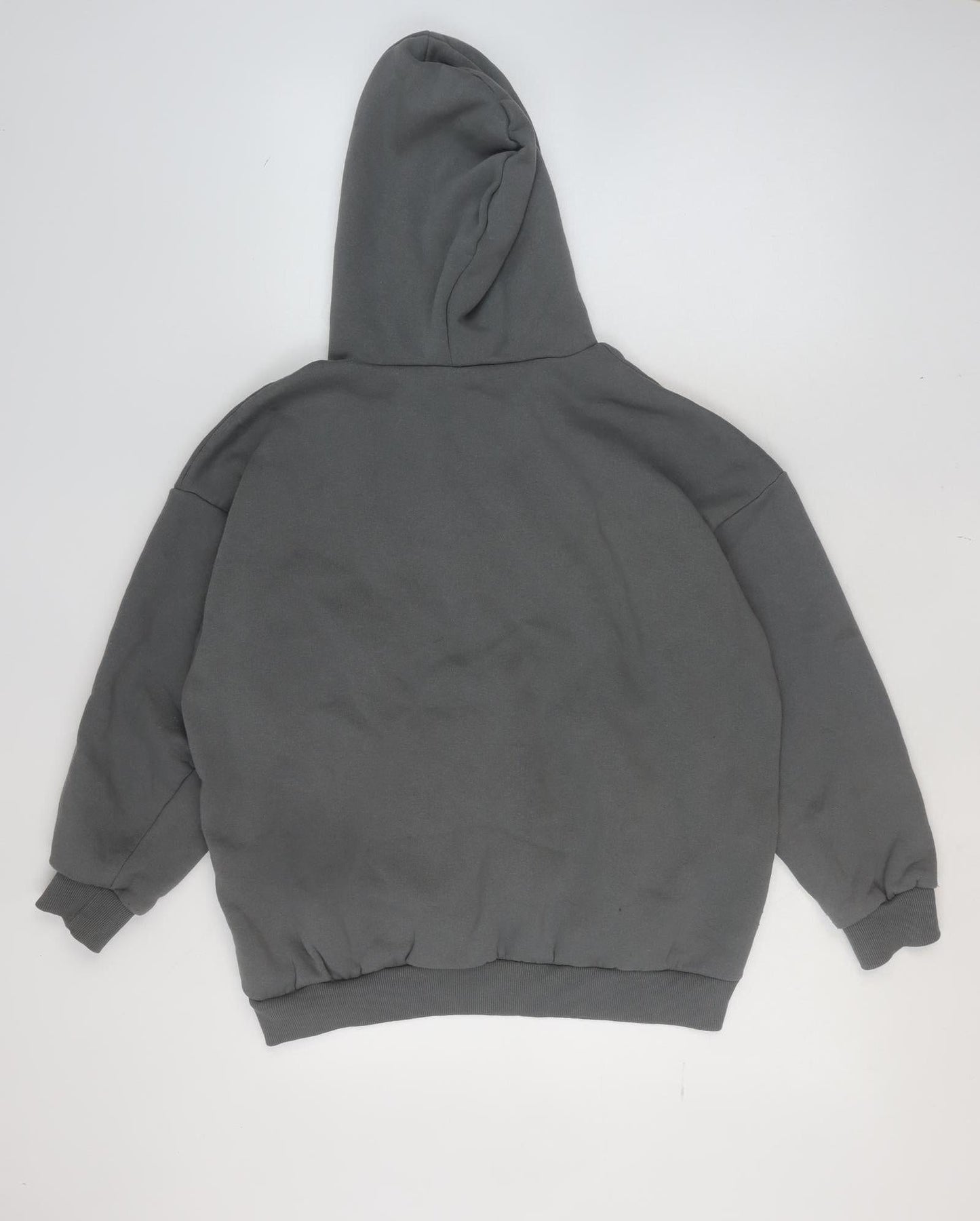 Womens UK Size S Boohoo Grey Pullover Hoodie