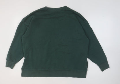 Womens UK Size M Primark Green Pullover Sweatshirt