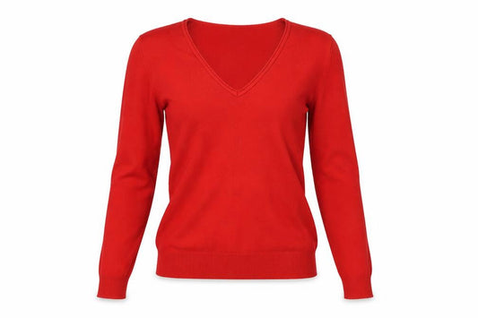 Womens UK Size XS United Colors of Benetton Red Basic Blouse