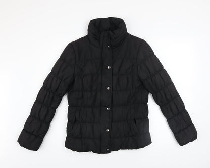 Womens UK Size S Marks and Spencer Black Puffer Jacket