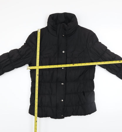 Womens UK Size S Marks and Spencer Black Puffer Jacket