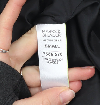 Womens UK Size S Marks and Spencer Black Puffer Jacket