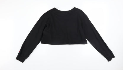 Womens UK Size M Champion Black Pullover Sweatshirt