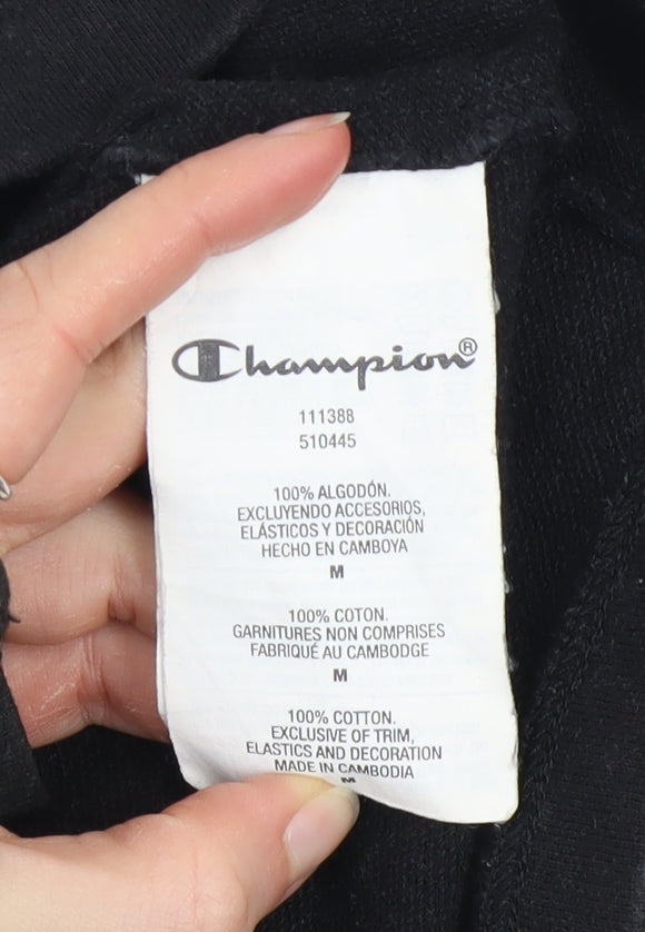 Womens UK Size M Champion Black Pullover Sweatshirt