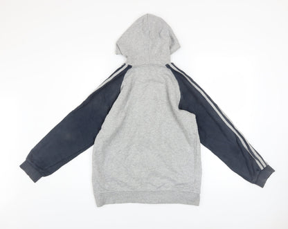 Teens UK Size L adidas Grey Full Zip Hoodie