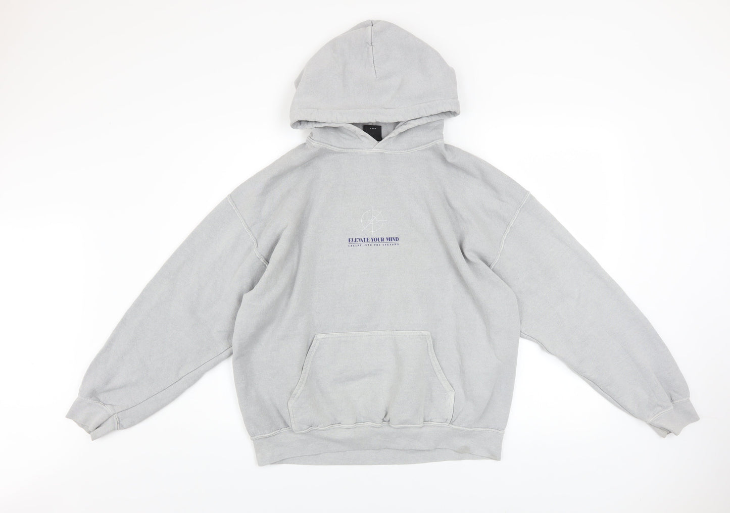 Mens UK Size S Urban Outfitters Grey Pullover Hoodie