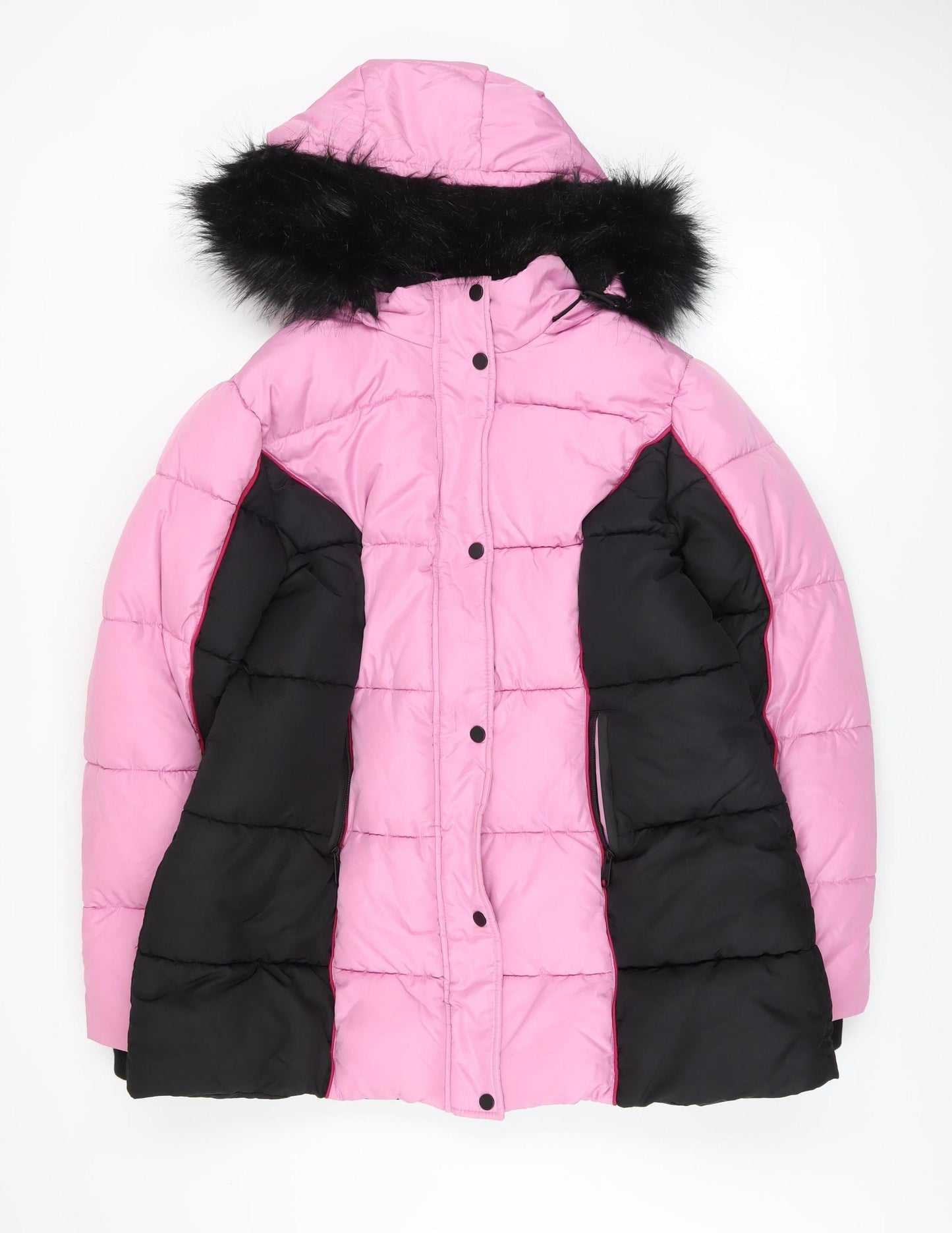 Womens UK Size 18 Yours Pink Puffer Jacket