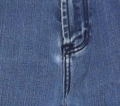 Mens UK Size L André Regular Fit Straight Blue Jeans