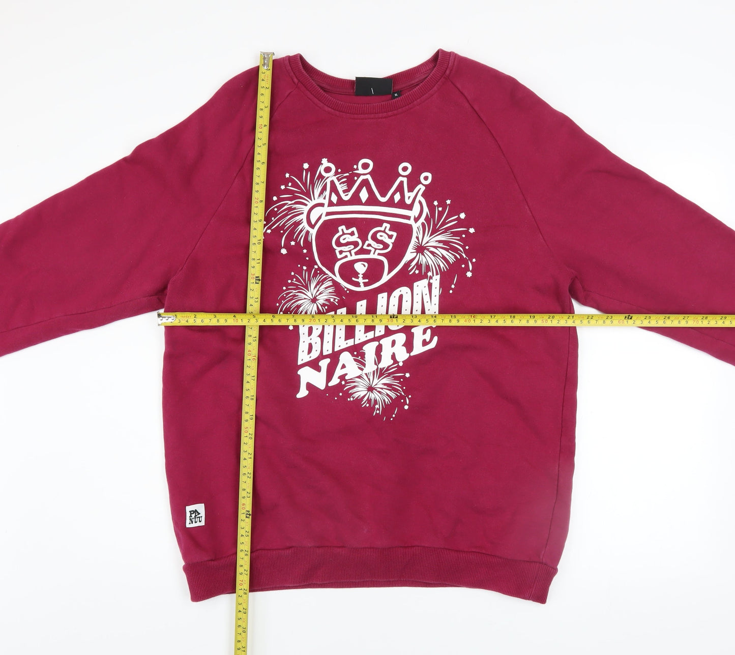 Mens UK Size XL PANUU Red Pullover Sweatshirt