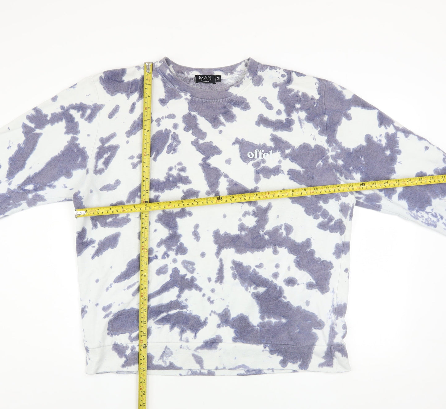 Mens UK Size M boohooMAN Multicoloured Pullover Sweatshirt