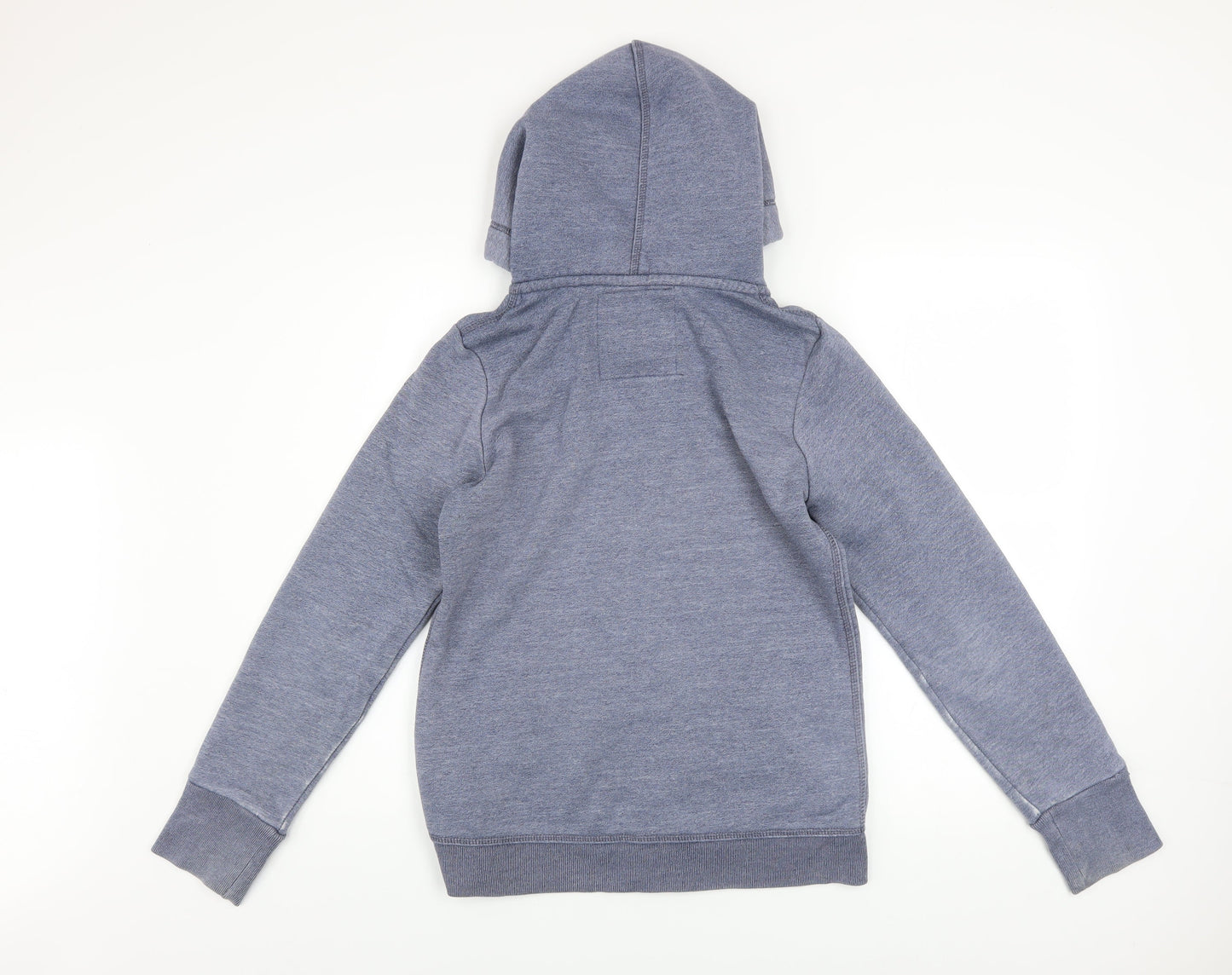 Womens UK Size L Superdry Blue Full Zip Hoodie