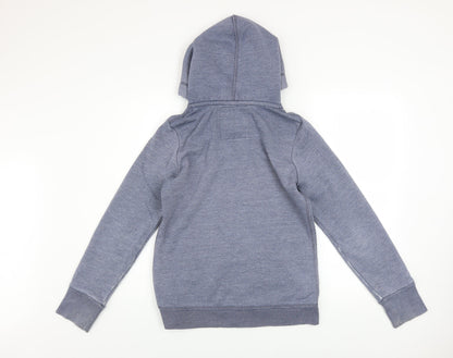 Womens UK Size L Superdry Blue Full Zip Hoodie