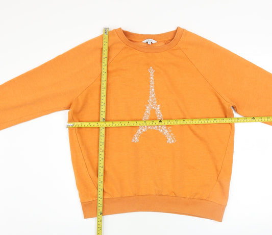 Womens UK Size M NEXT Orange Pullover Sweatshirt
