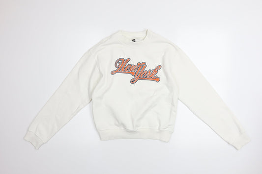 Womens UK Size XS H&M White Pullover Sweatshirt