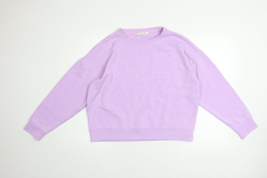 Womens UK Size M MSCH Copenhagen Purple Pullover Sweatshirt
