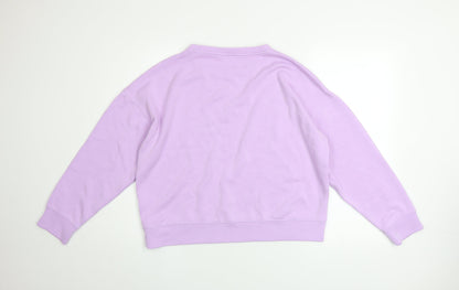 Womens UK Size M MSCH Copenhagen Purple Pullover Sweatshirt