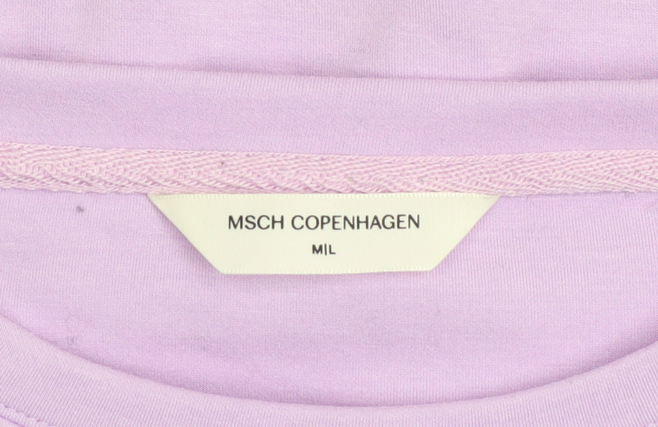 Womens UK Size M MSCH Copenhagen Purple Pullover Sweatshirt