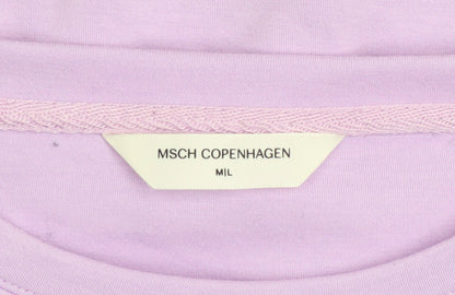 Womens UK Size M MSCH Copenhagen Purple Pullover Sweatshirt