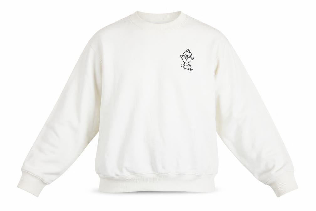 Mens UK Size S H&M White Pullover Sweatshirt