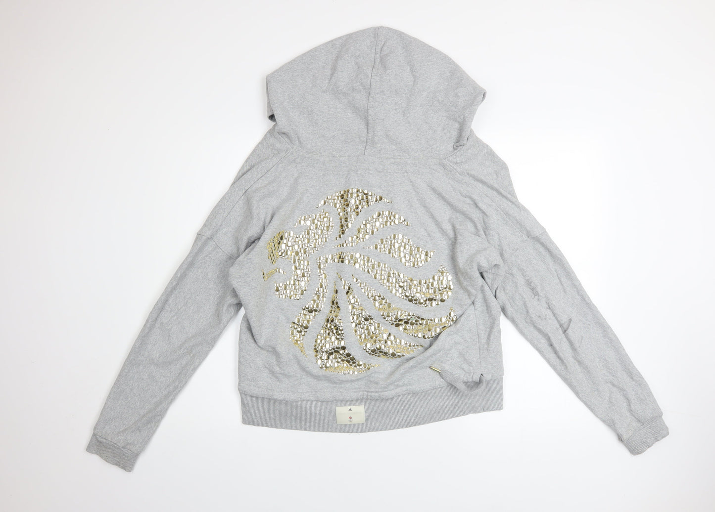 Womens UK Size 16 adidas Grey Pullover Hoodie