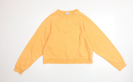 Womens UK Size L Only Yellow Pullover Sweatshirt