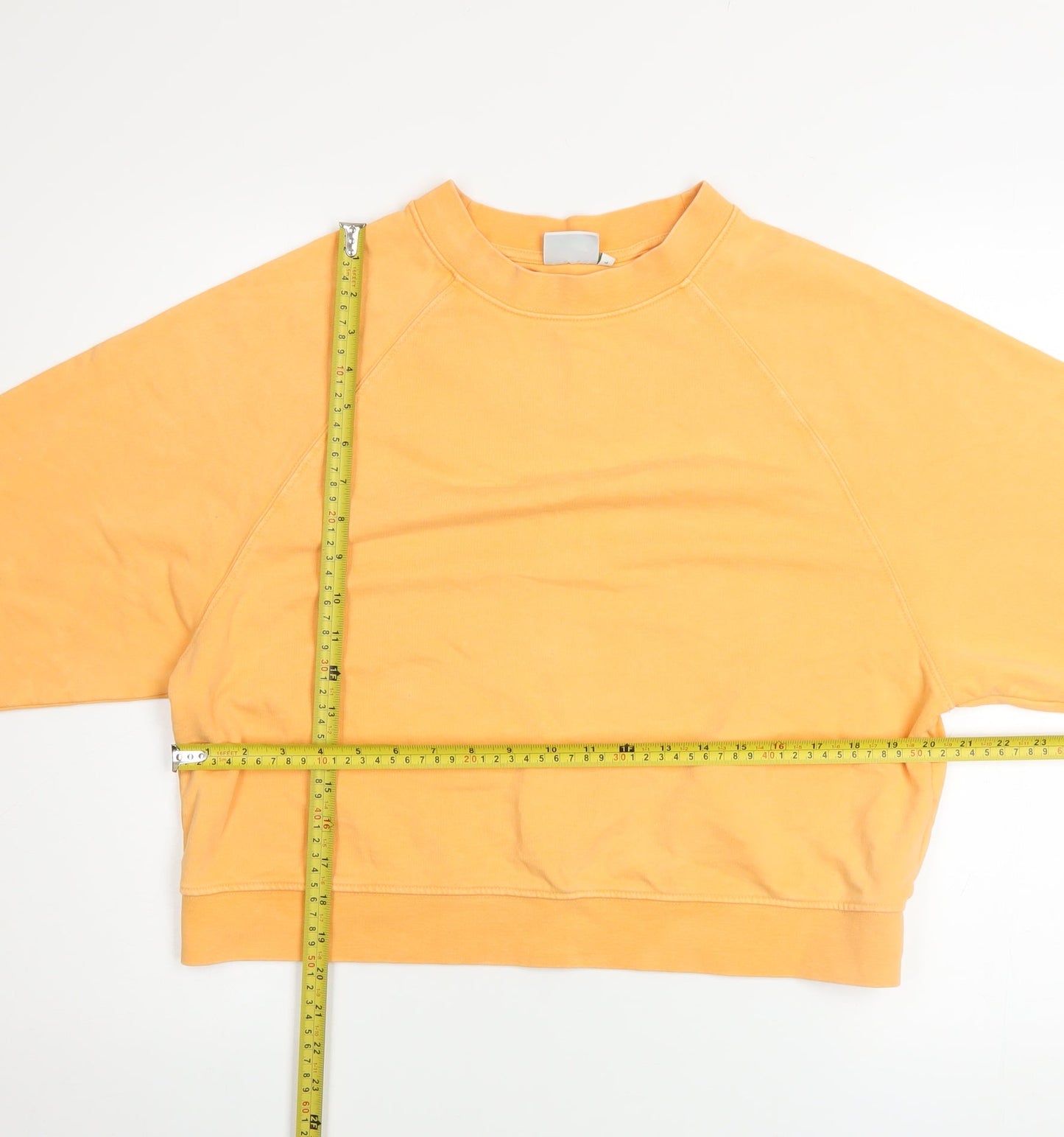 Womens UK Size L Only Yellow Pullover Sweatshirt