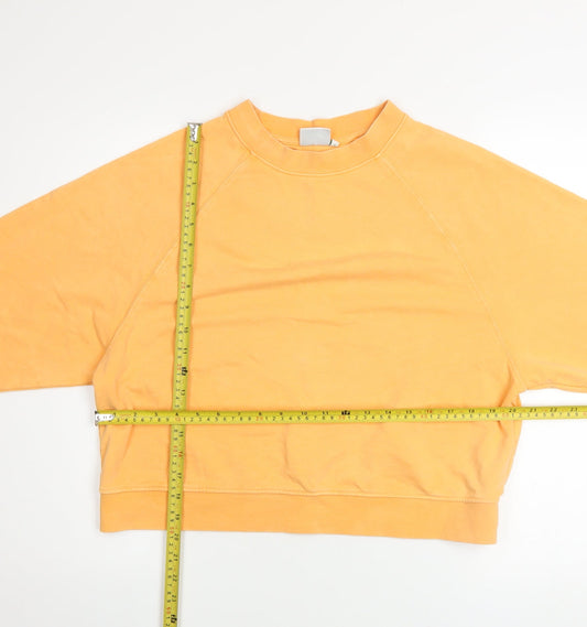 Womens UK Size L Only Yellow Pullover Sweatshirt