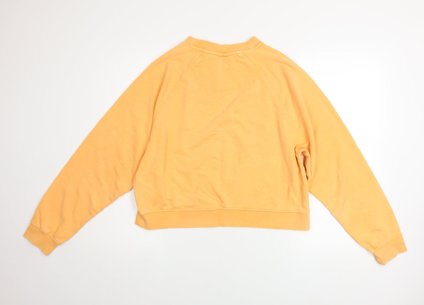 Womens UK Size L Only Yellow Pullover Sweatshirt