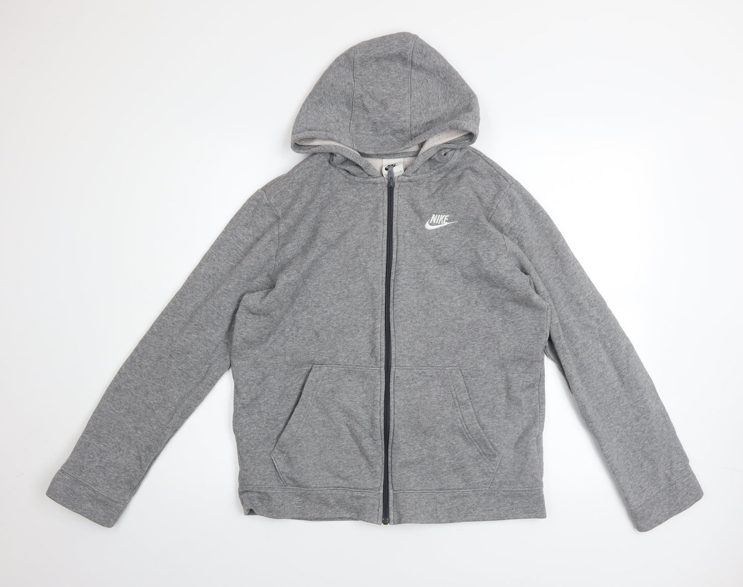 Boys UK Size XL Nike Grey Full Zip Hoodie