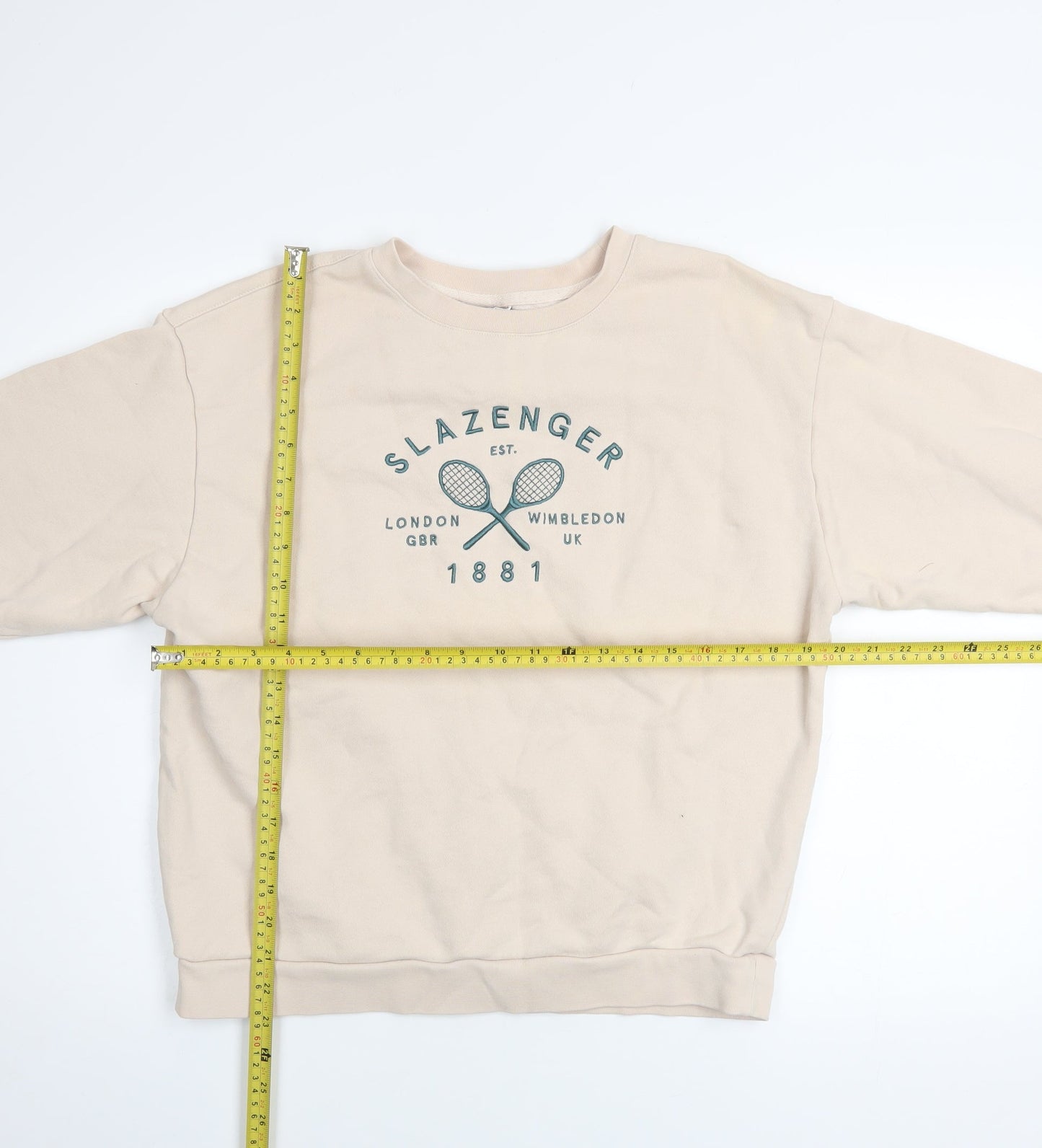 Womens UK Size 10 Slazenger Beige Pullover Sweatshirt