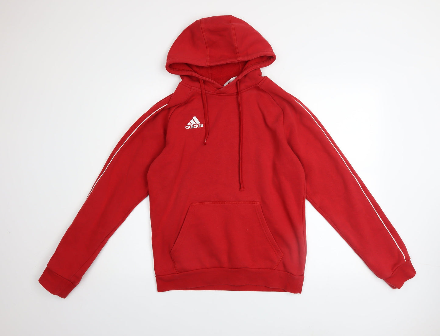 Mens UK Size S adidas Red Pullover Hoodie