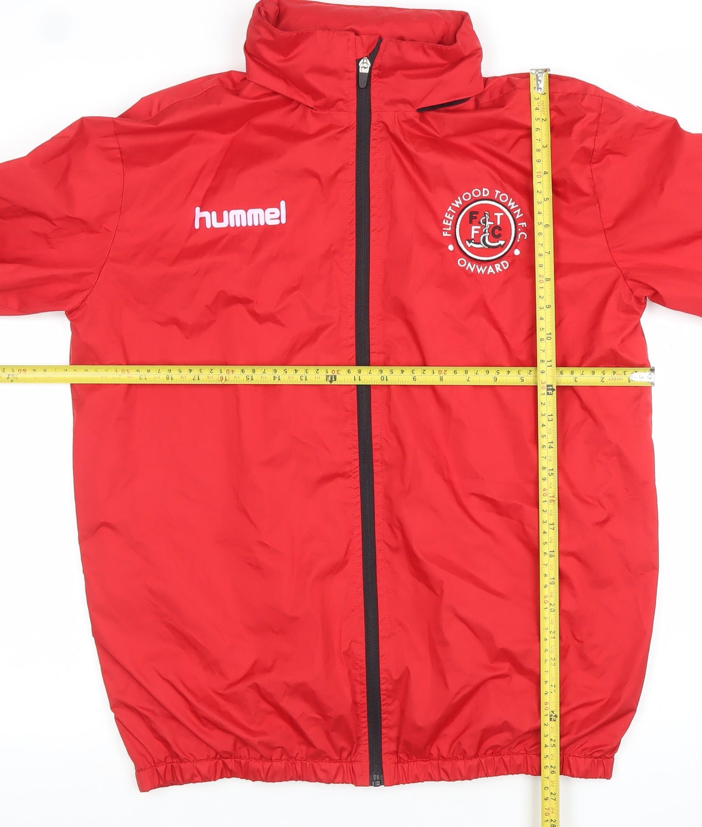 Mens UK Size L Hummel Red Windbreaker Coat