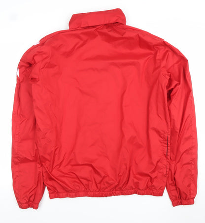 Mens UK Size L Hummel Red Windbreaker Coat