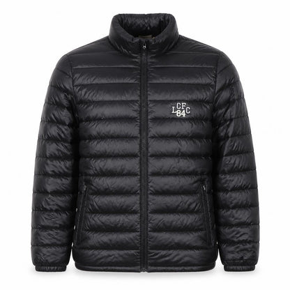 Mens UK Size L Leicester City Football Club Black Puffer Jacket
