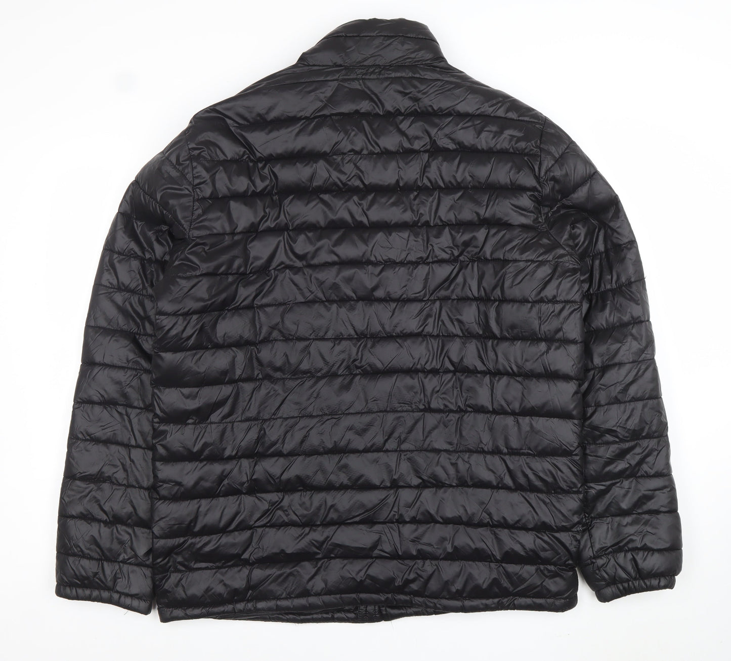 Mens UK Size L Leicester City Football Club Black Puffer Jacket