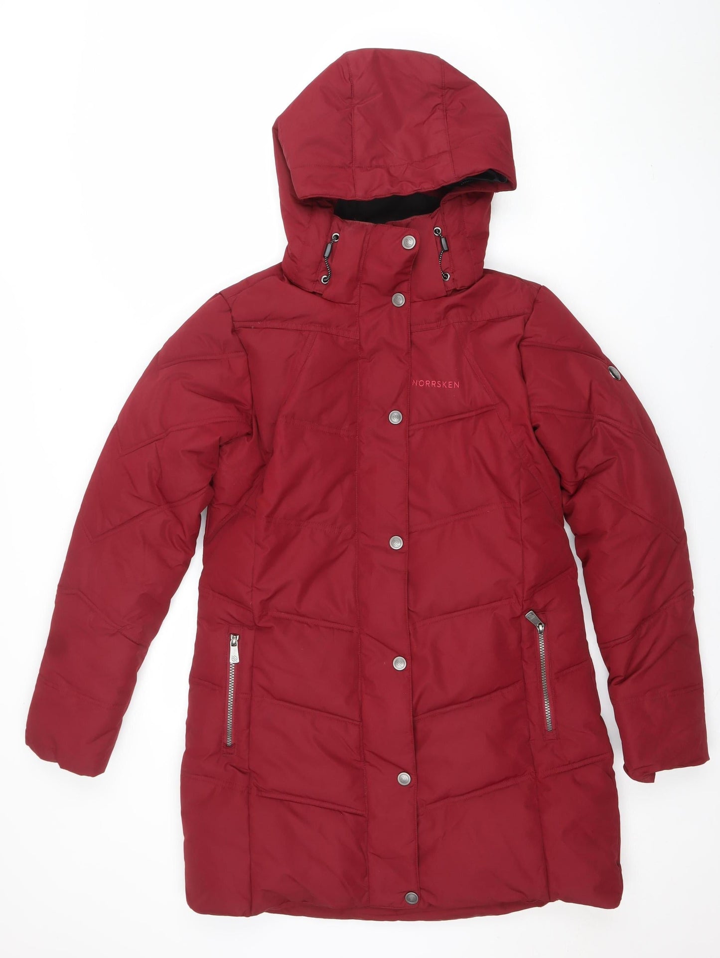 Womens UK Size 8 Norrsken Red Puffer Jacket