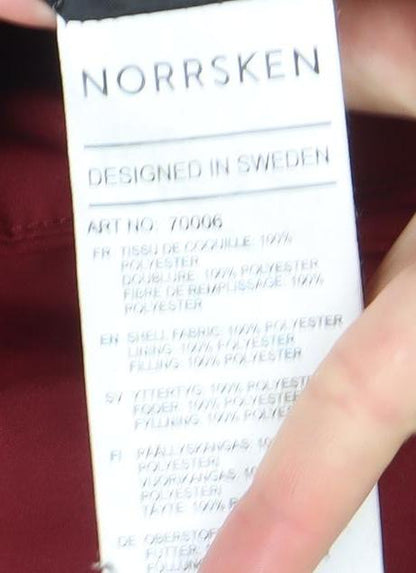 Womens UK Size 8 Norrsken Red Puffer Jacket