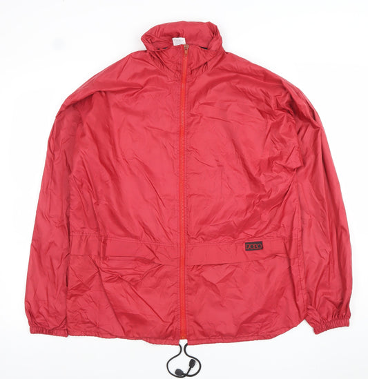 Womens UK Size M Polo Red Windbreaker Coat