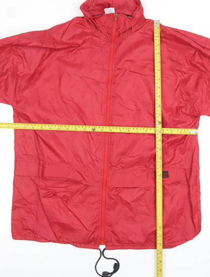 Womens UK Size M Polo Red Windbreaker Coat