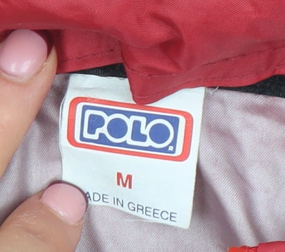 Womens UK Size M Polo Red Windbreaker Coat