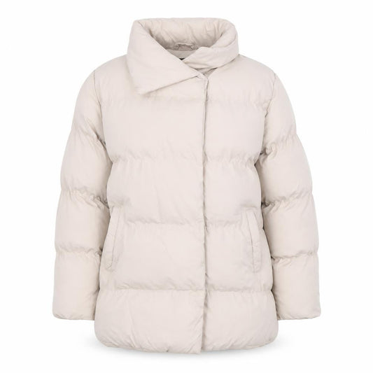 Womens UK Size 8 Threadbare Beige Puffer Jacket