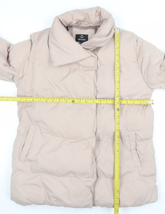 Womens UK Size 8 Threadbare Beige Puffer Jacket