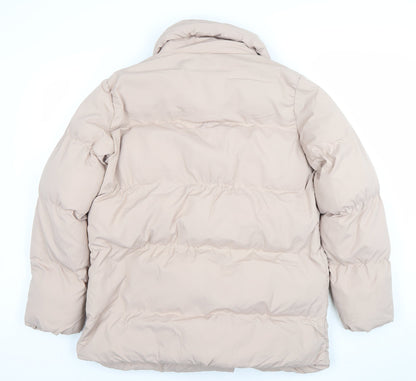Womens UK Size 8 Threadbare Beige Puffer Jacket